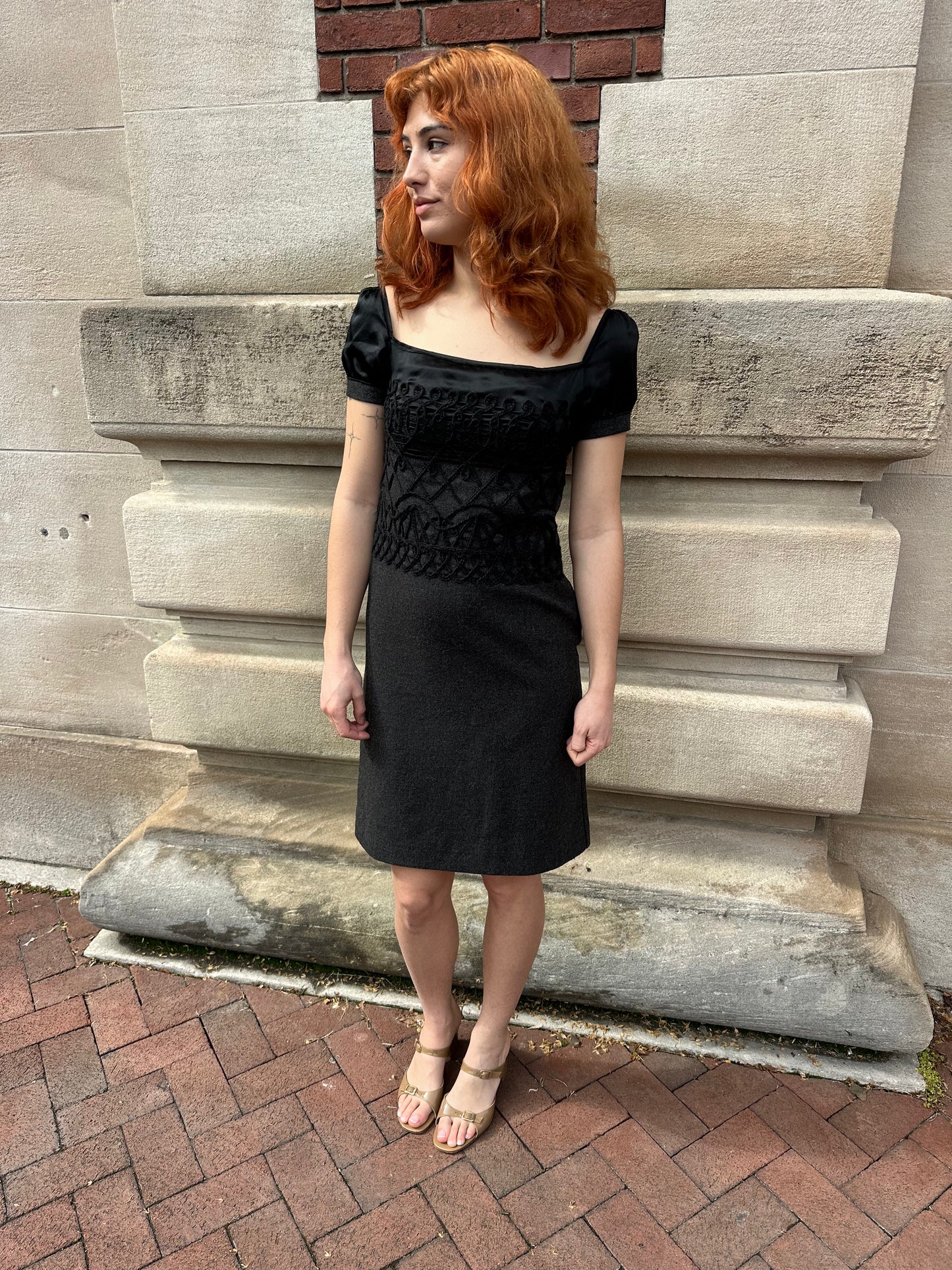 Philosophy di Alberta Ferretti - Wool Embroidered Dress