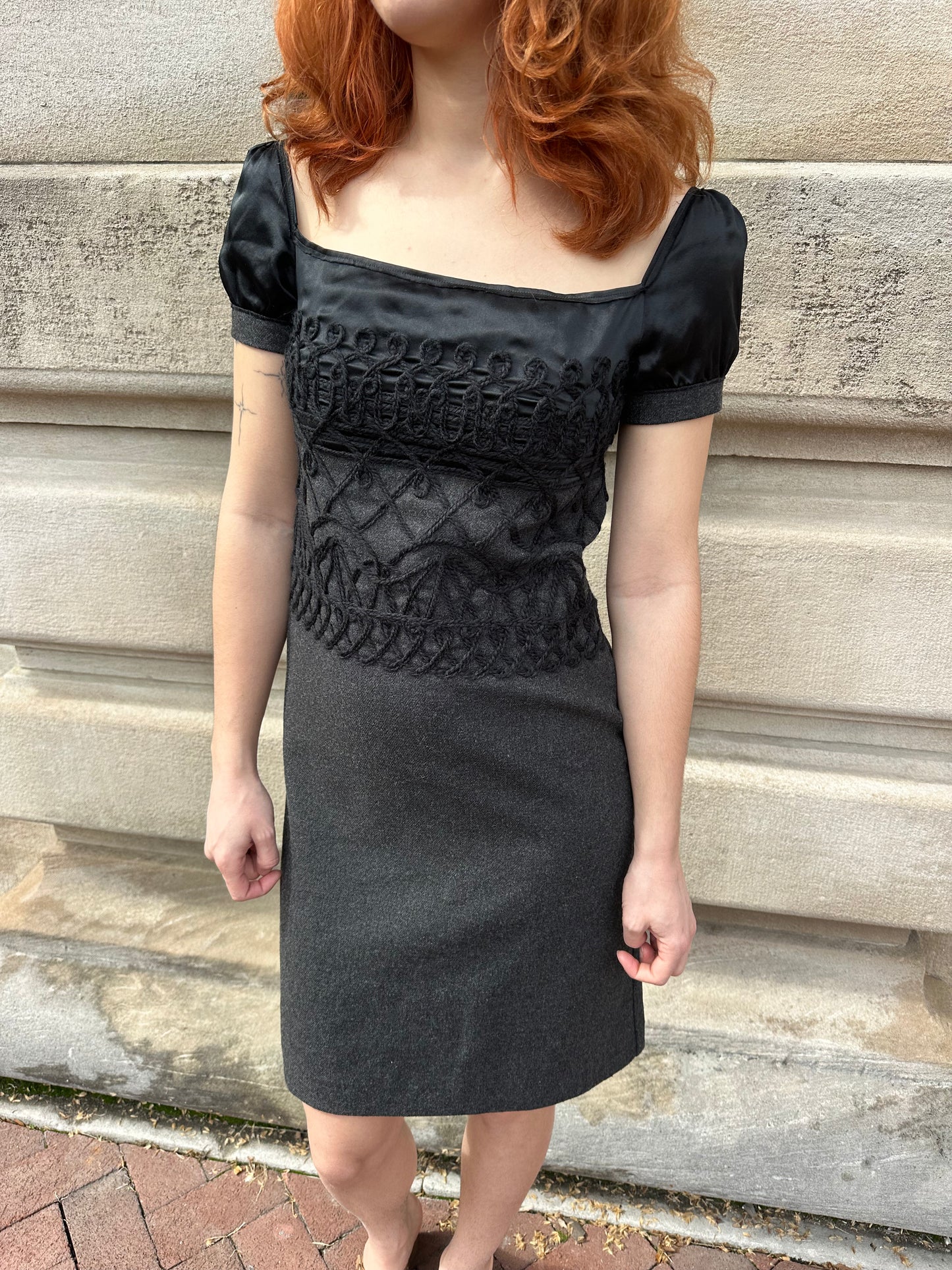 Philosophy di Alberta Ferretti - Wool Embroidered Dress