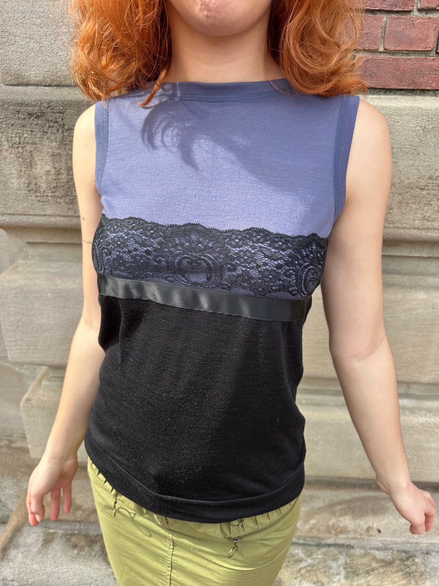 Philosophy di Alberta Ferretti - Lace Ribbon Tank Top