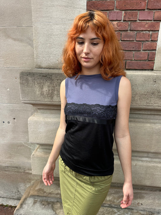 Philosophy di Alberta Ferretti - Lace Ribbon Tank Top