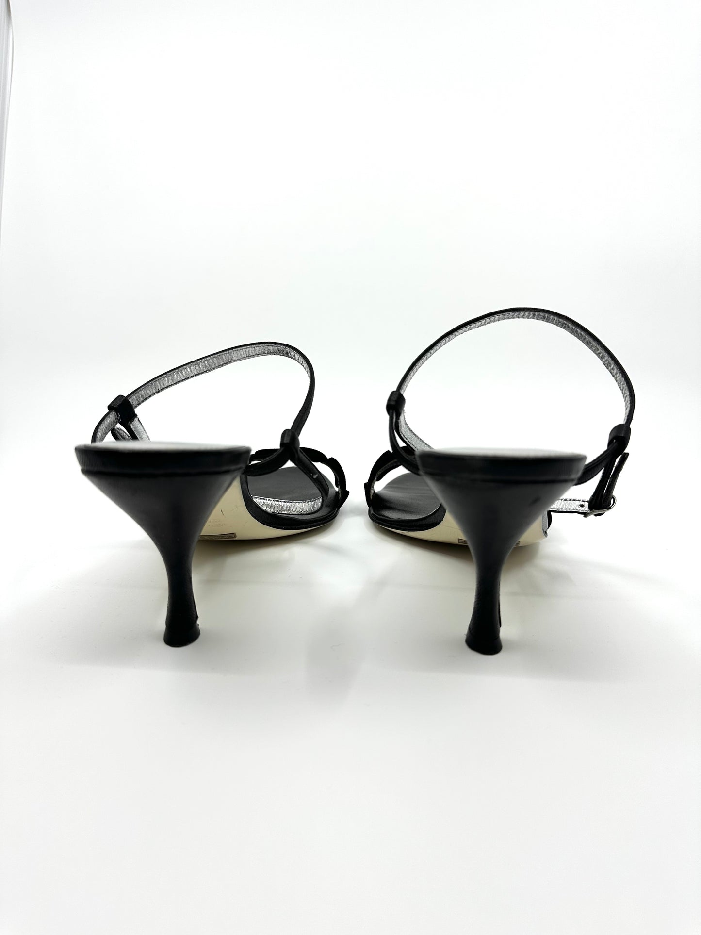 Ruffle Slingback Heels