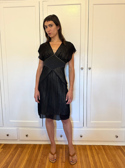 Black V-Neck Dress