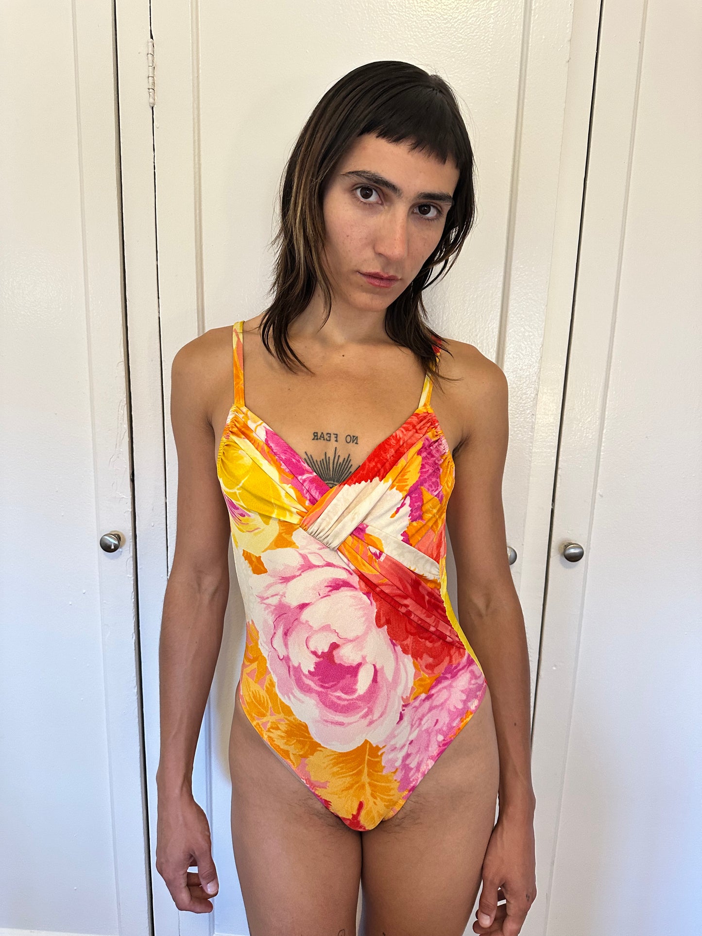 Sherbet Floral Bathing Suit
