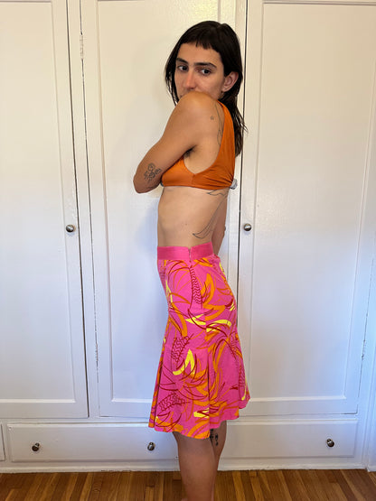 Pink Palms Skirt
