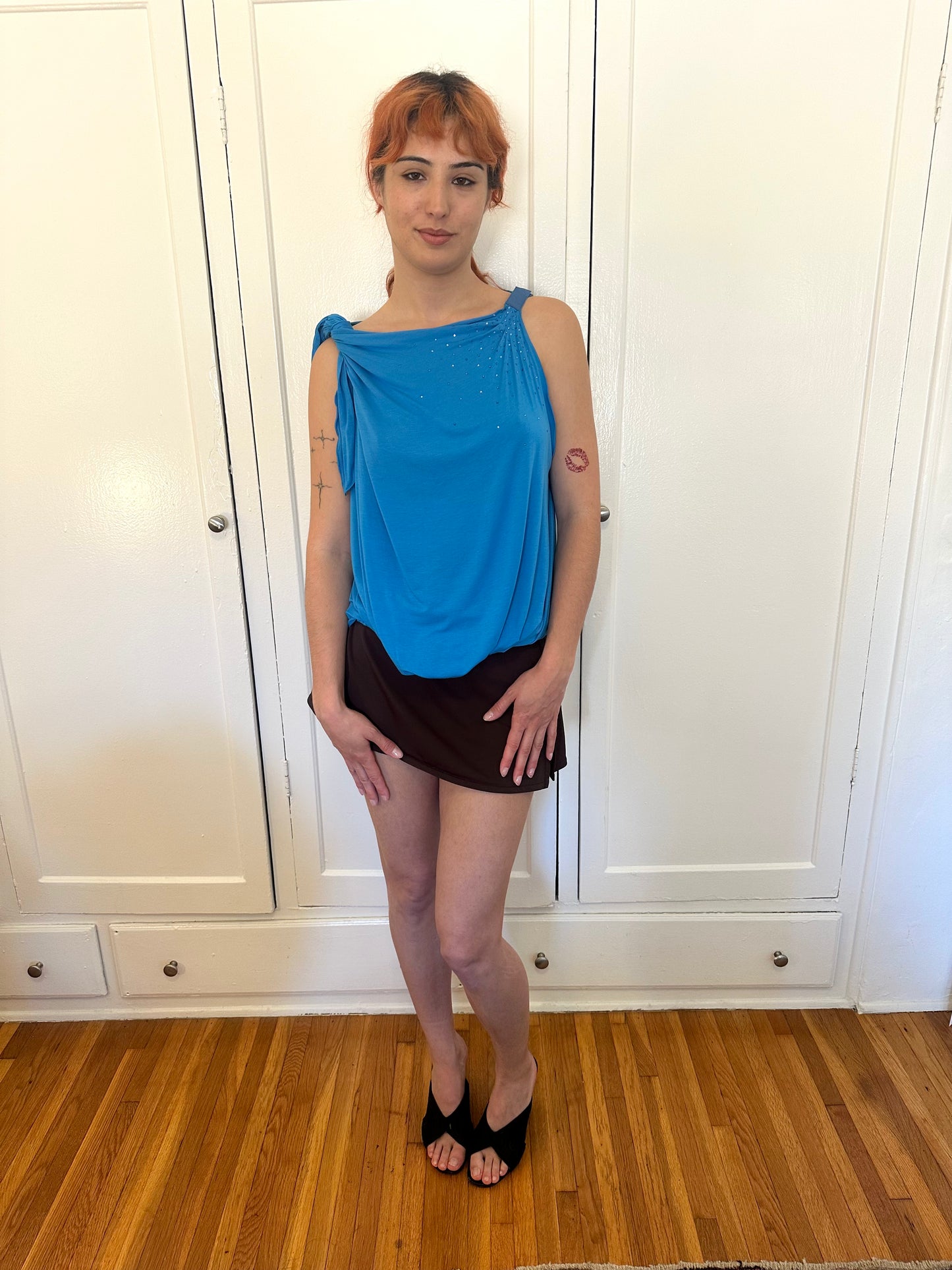 Blugirl - Blue Rhinestone Tank
