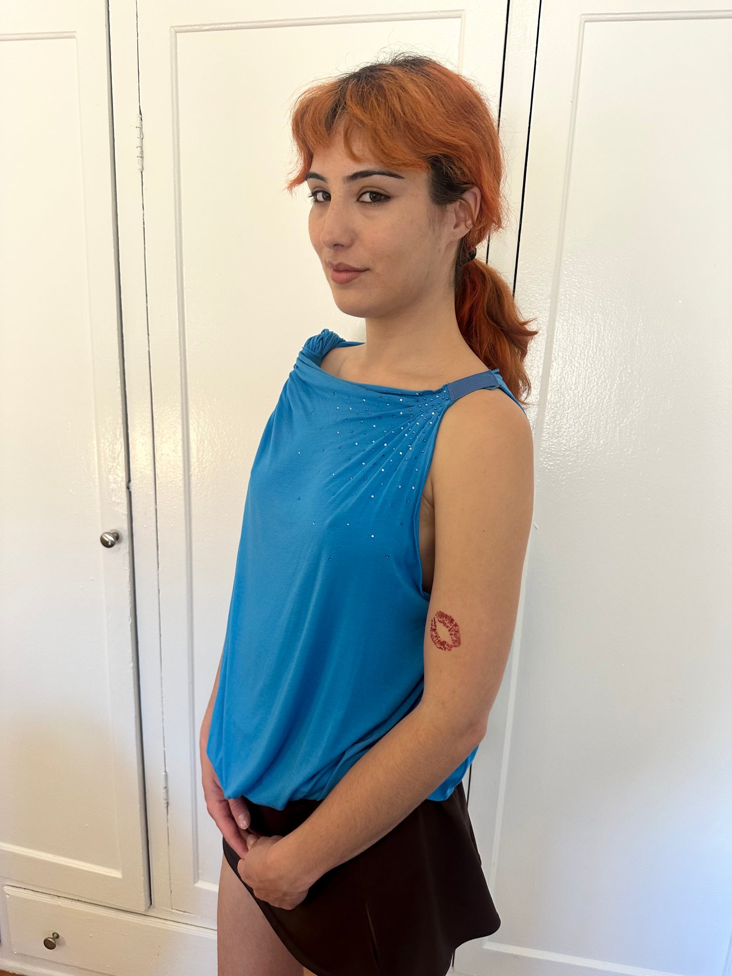 Blugirl - Blue Rhinestone Tank