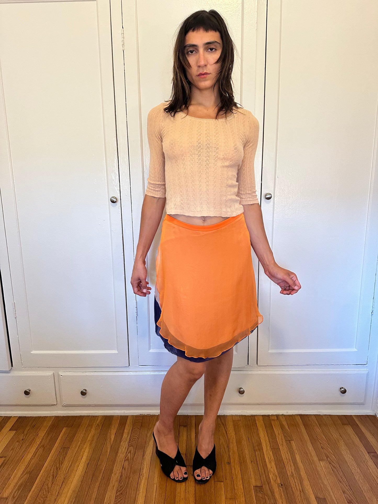 Silk Layered Skirt