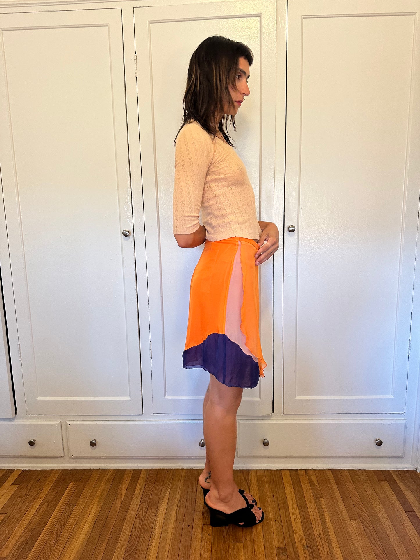 Silk Layered Skirt