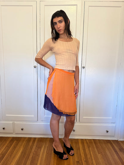 Silk Layered Skirt