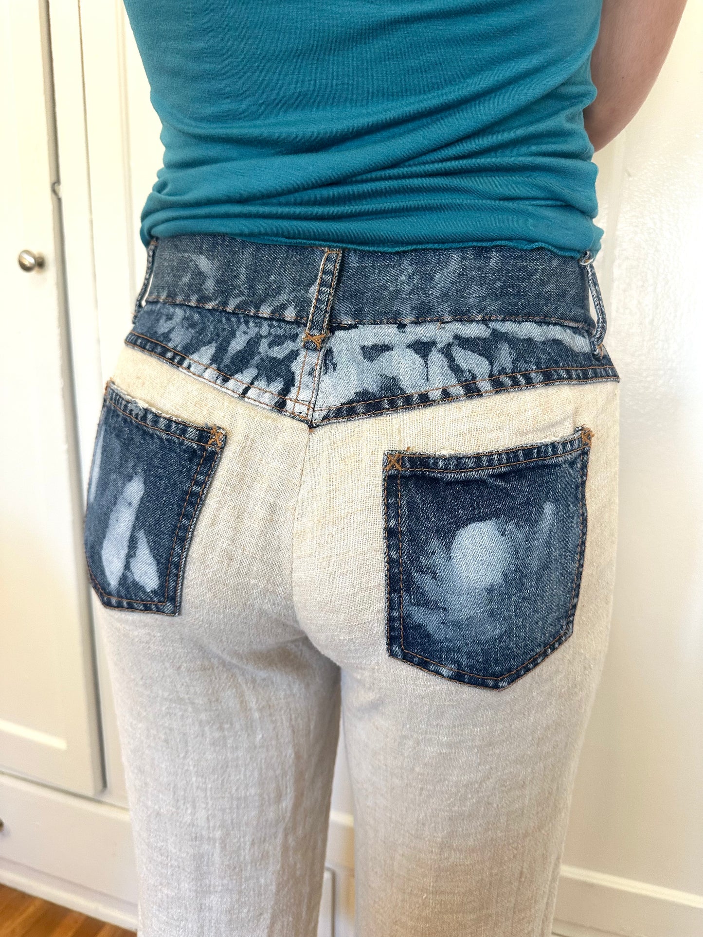 Dolce & Gabbana - Linen & Denim Capris