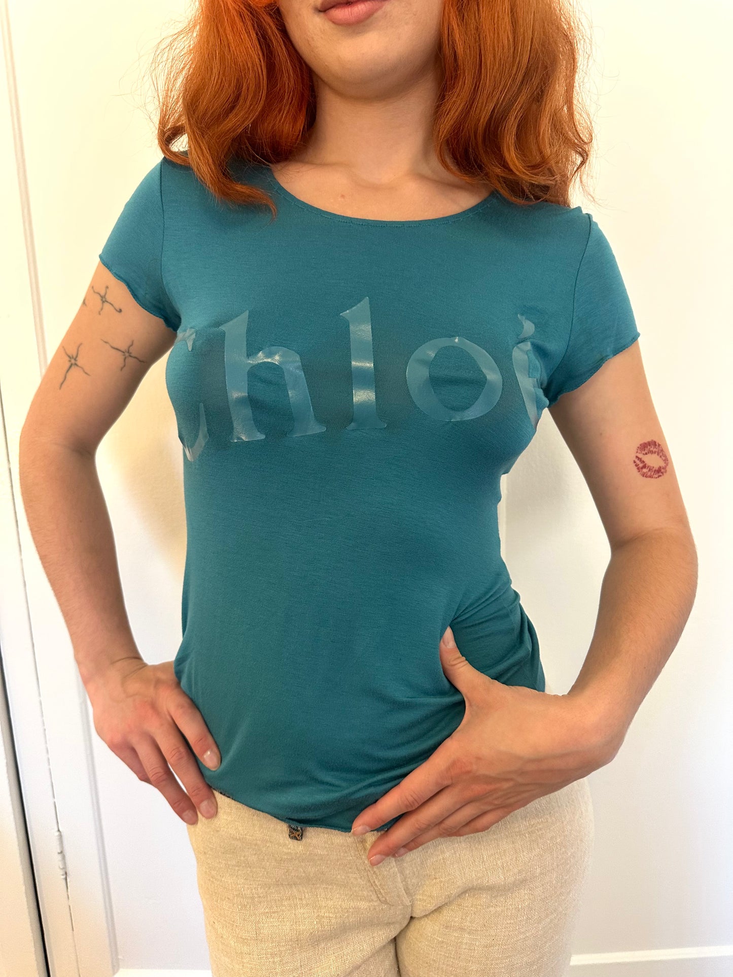 Chloé - Teal T-Shirt