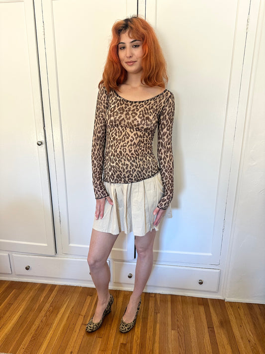 D&G - Cheetah Mesh Top