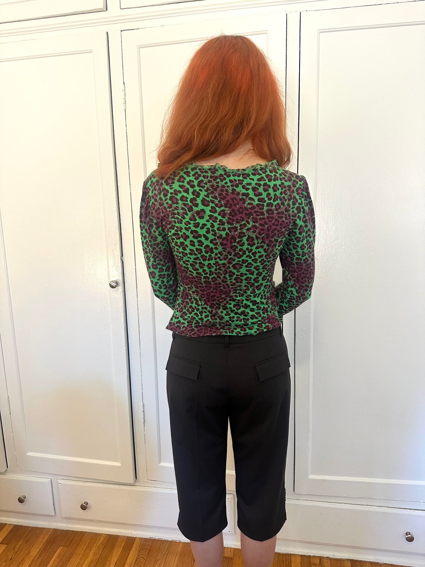 Ungaro Fever - Green Cheetah Top