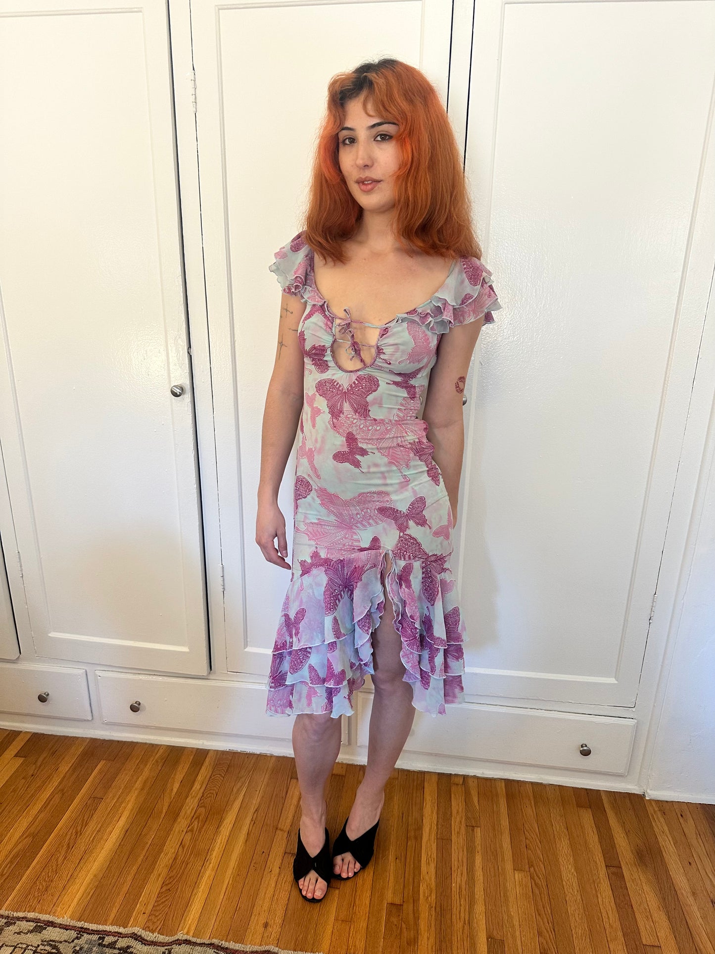 Ungaro Fever - Baby Blue Butterfly Dress