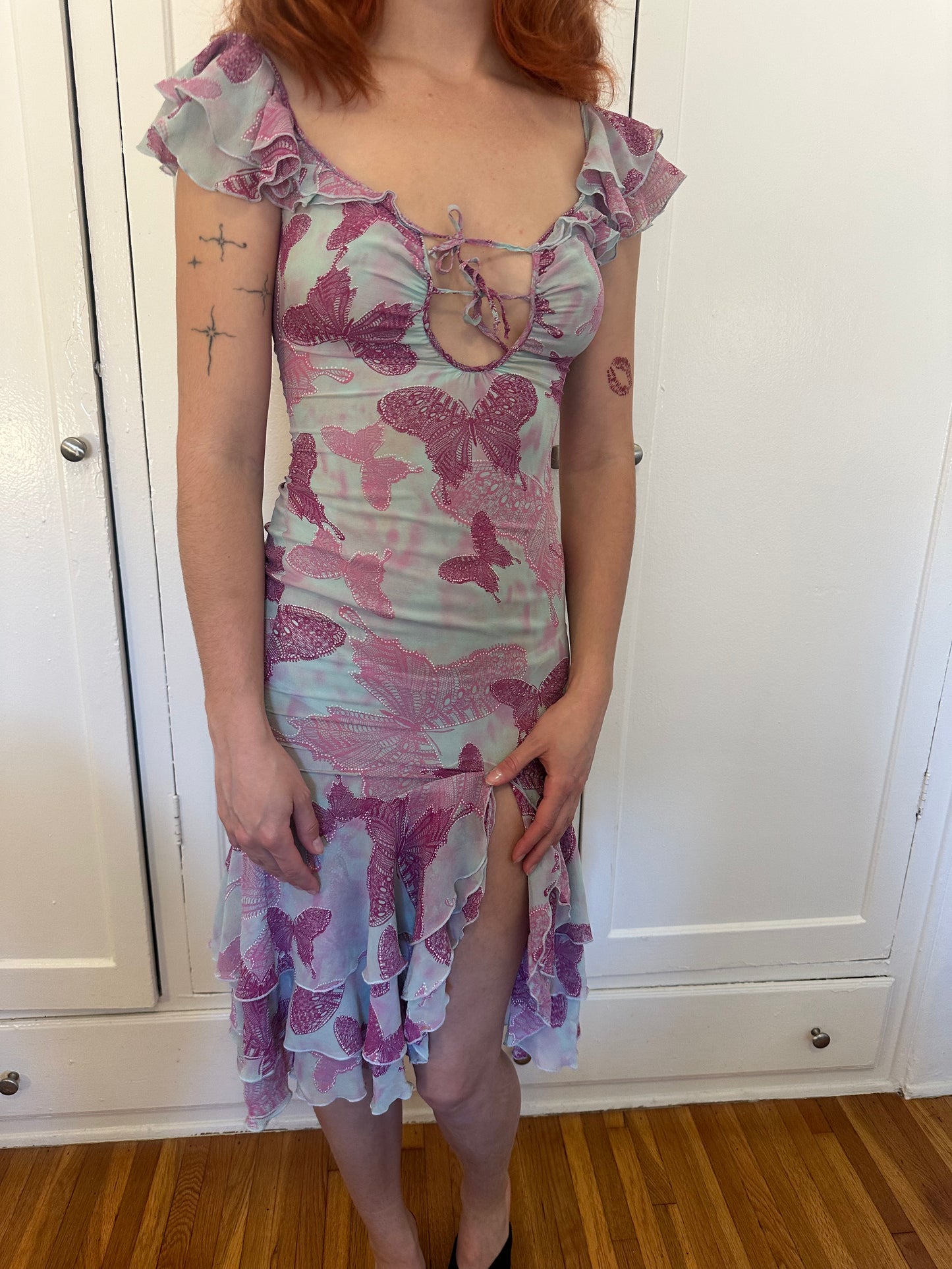 Ungaro Fever - Baby Blue Butterfly Dress