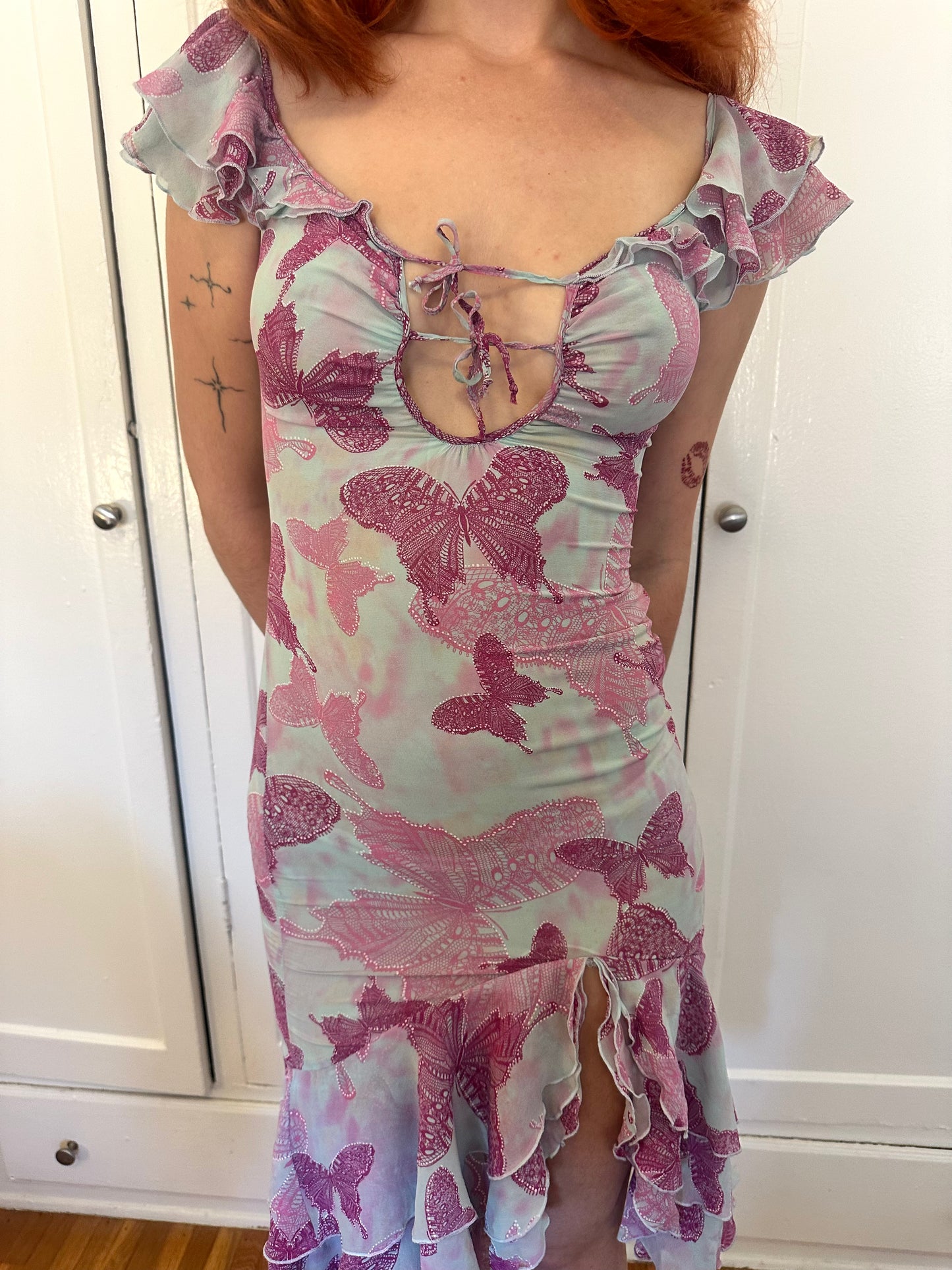 Ungaro Fever - Baby Blue Butterfly Dress