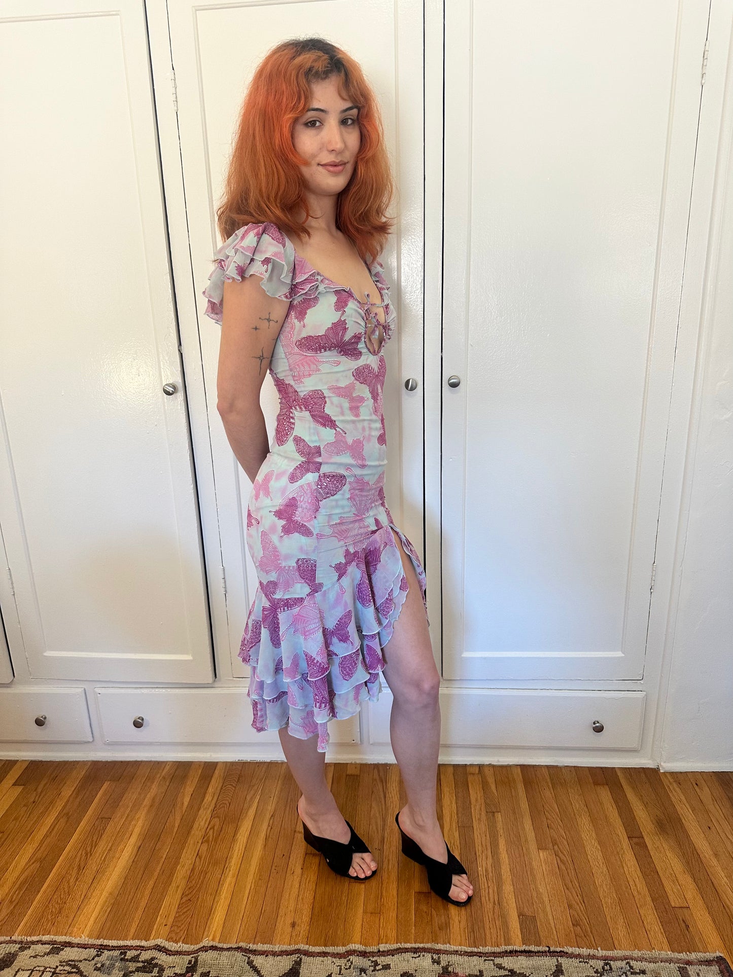 Ungaro Fever - Baby Blue Butterfly Dress