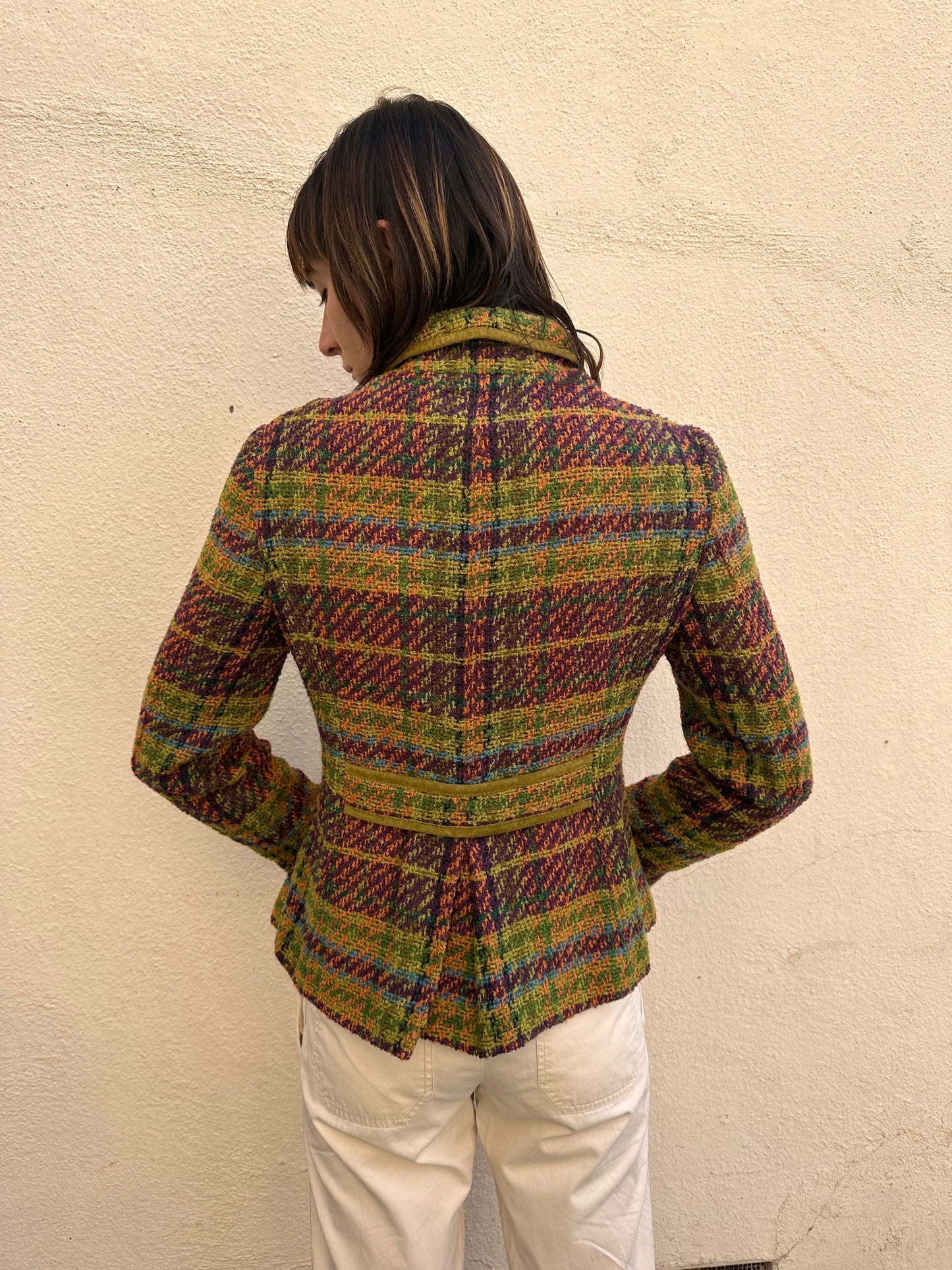Plaid Zip Up Jacket