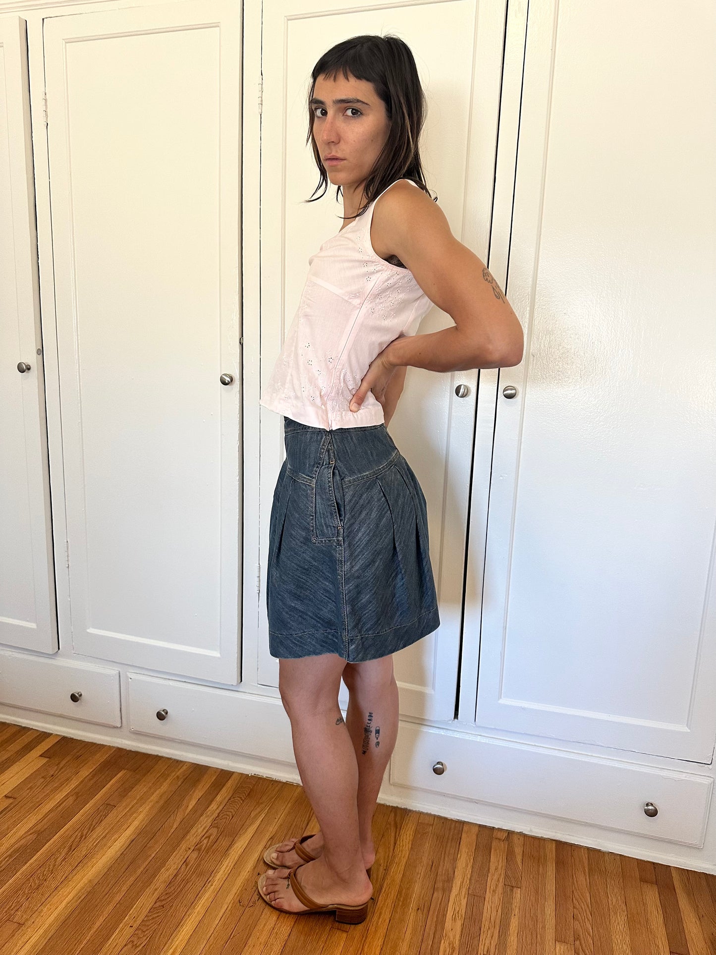Denim Mini Skirt