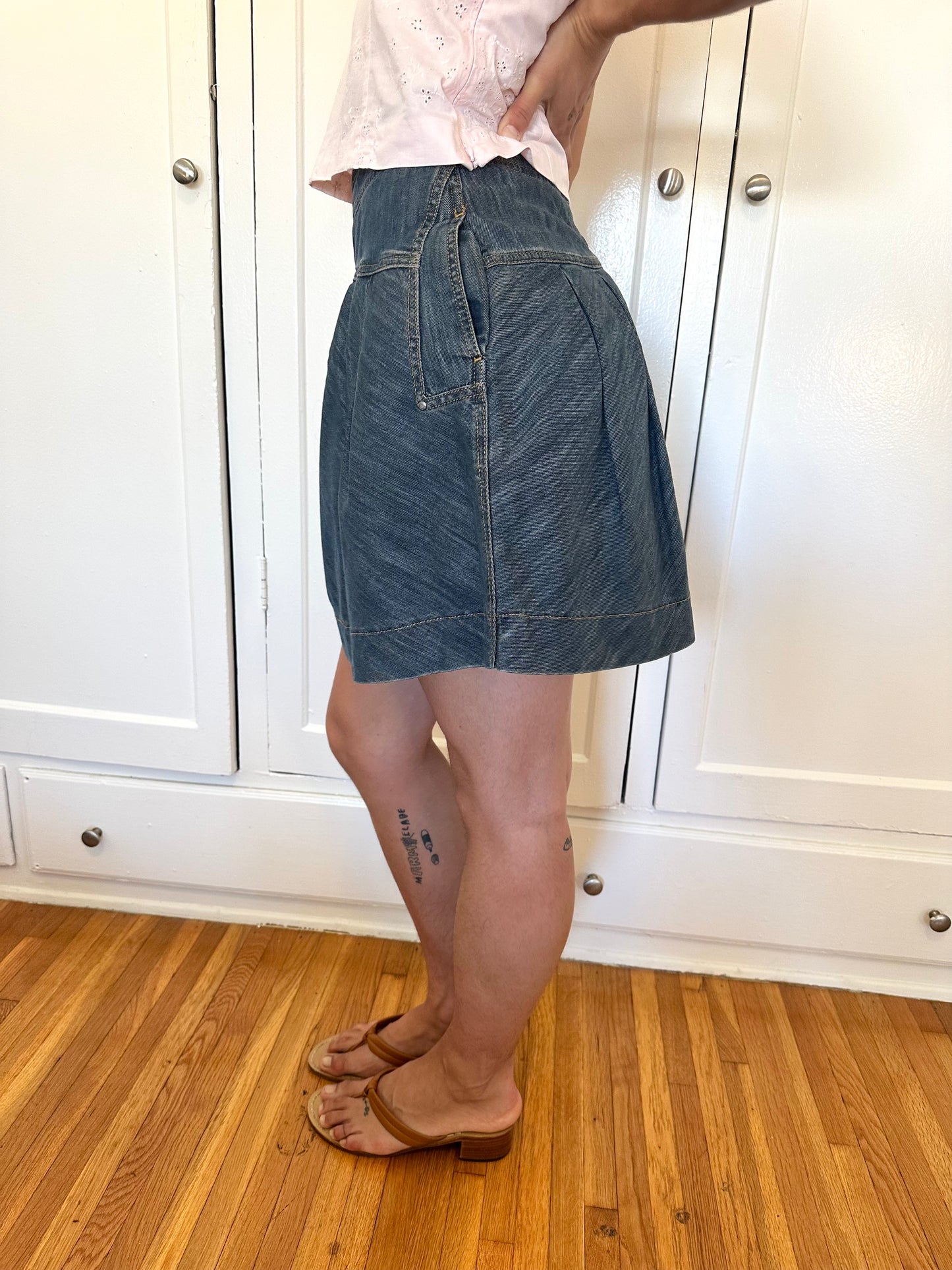 Denim Mini Skirt