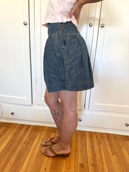 Denim Mini Skirt