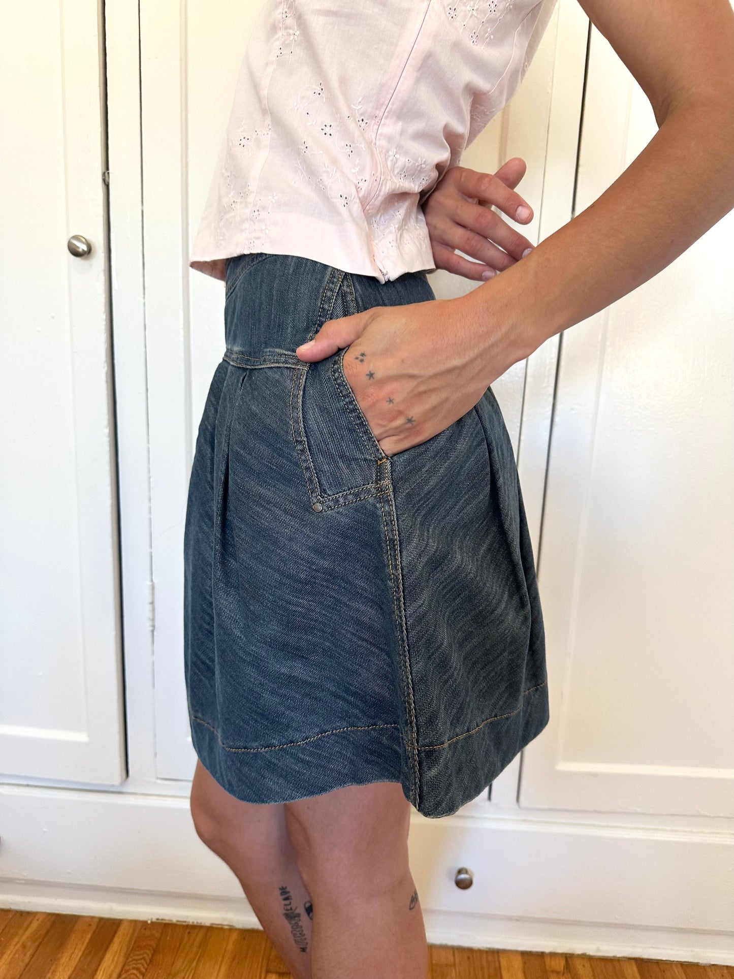 Denim Mini Skirt