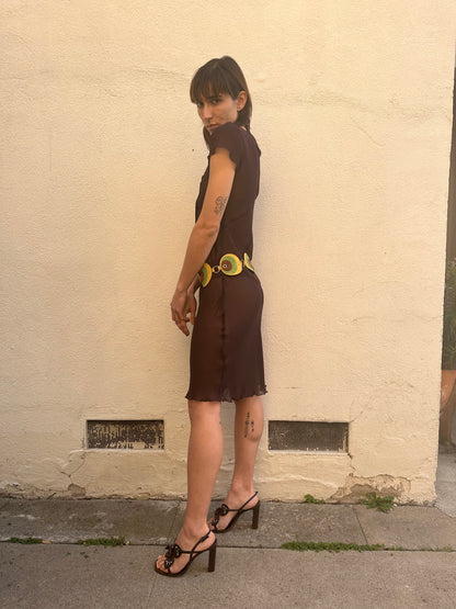 Eggplant Sheer Dress