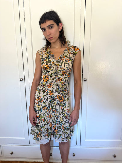 Daisy Print Dress