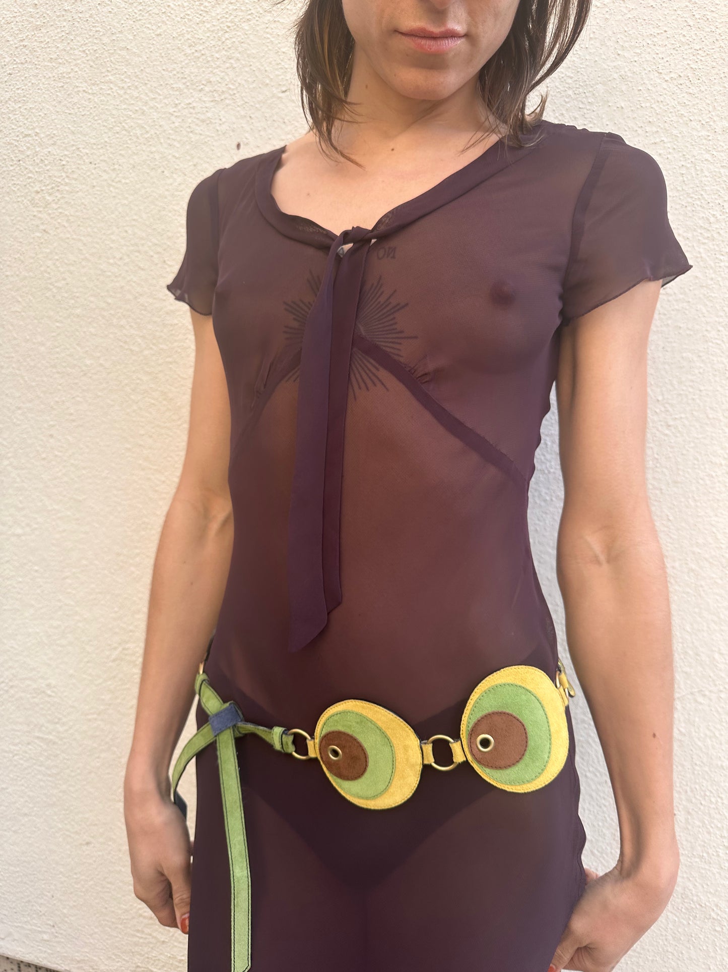 Eggplant Sheer Dress