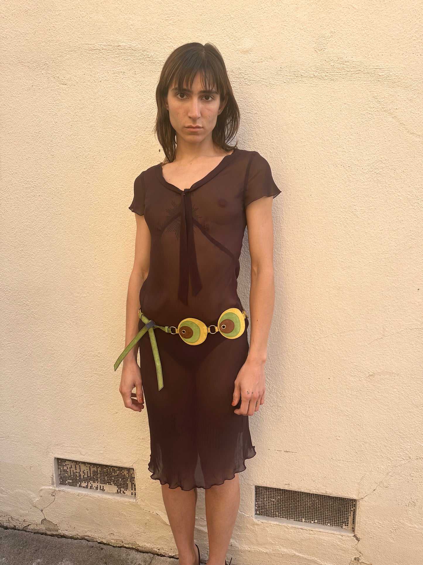 Eggplant Sheer Dress