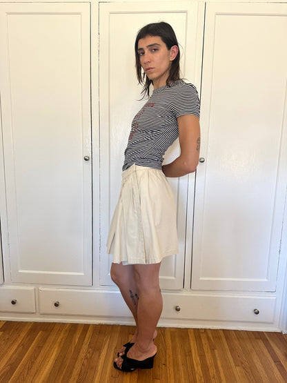Gathered Mini Skirt