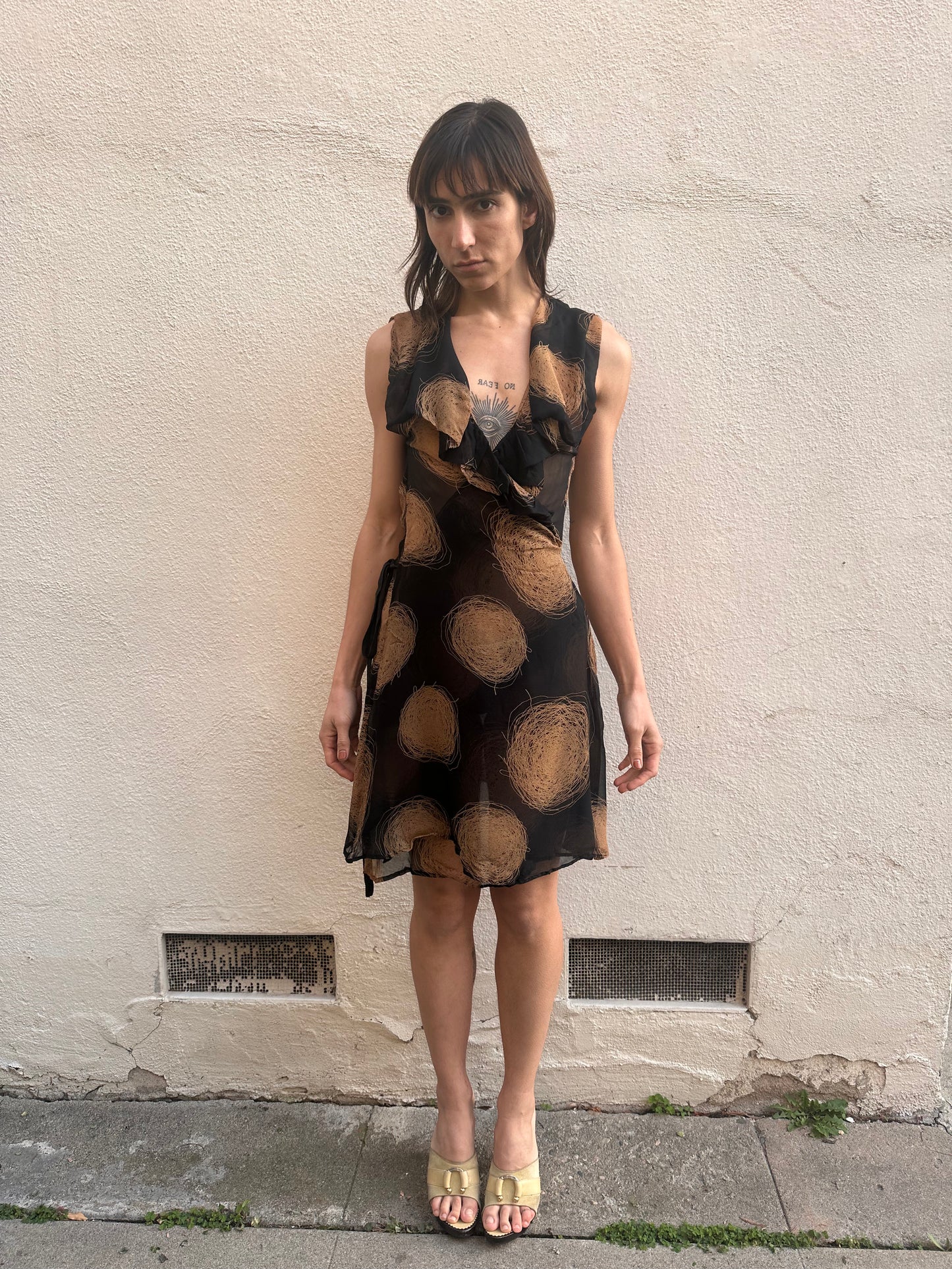 Black Dot Mini Dress