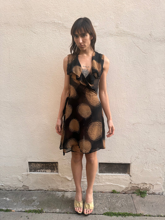 Black Dot Mini Dress