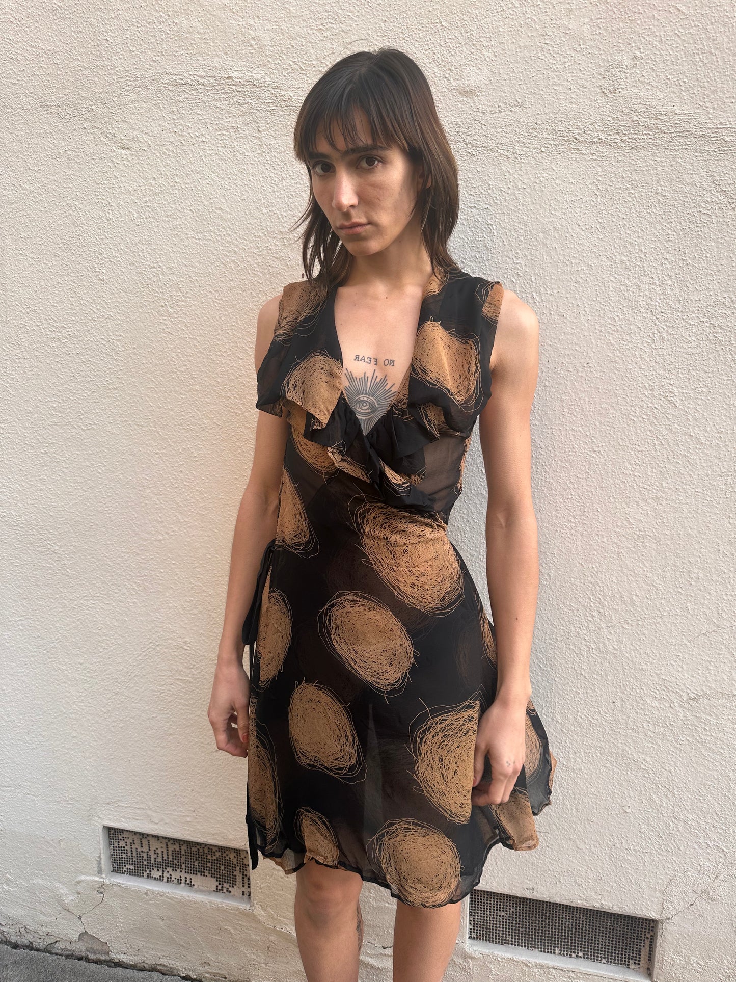 Black Dot Mini Dress