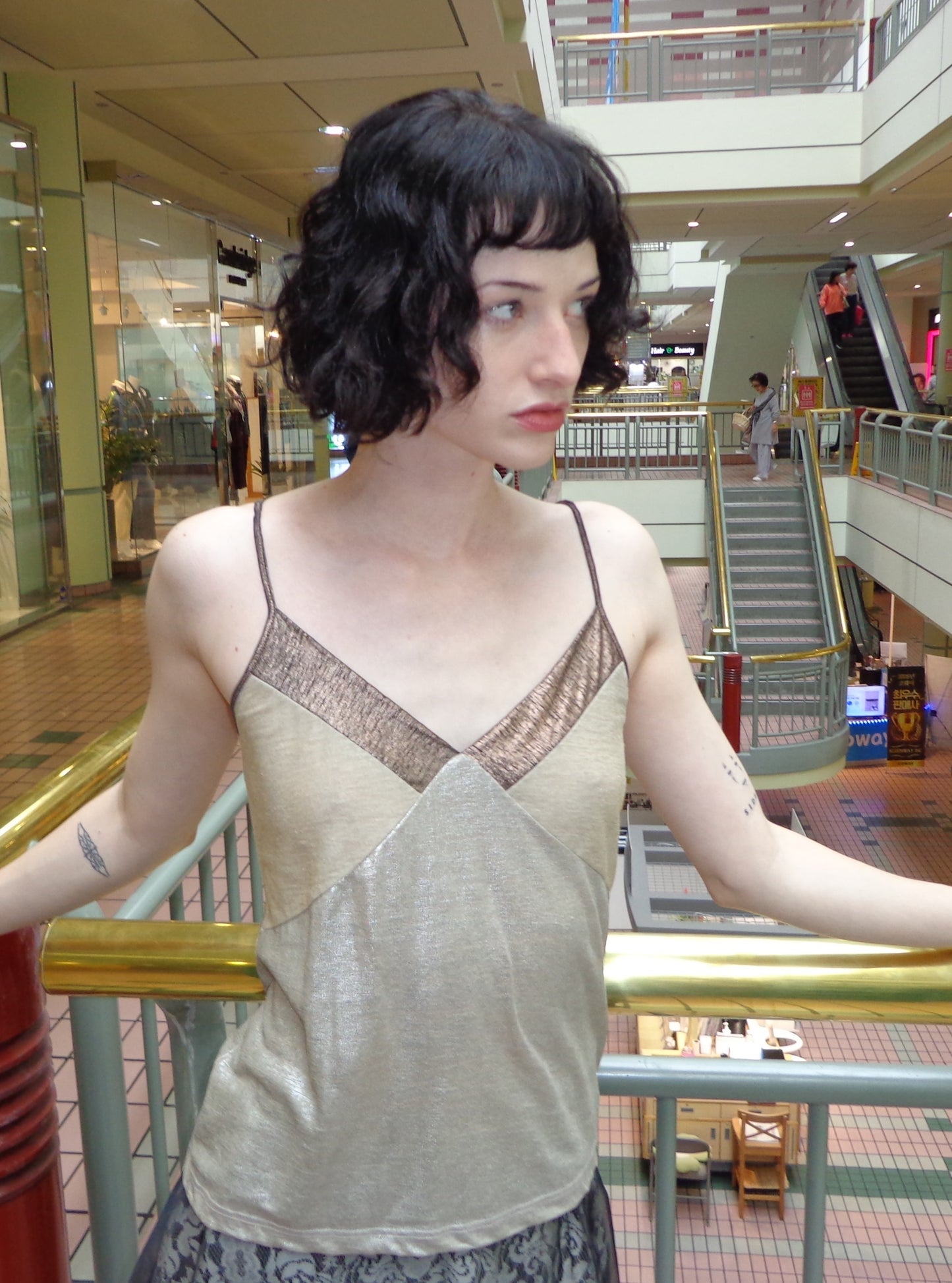 Chloé - Metallic Linen Tank
