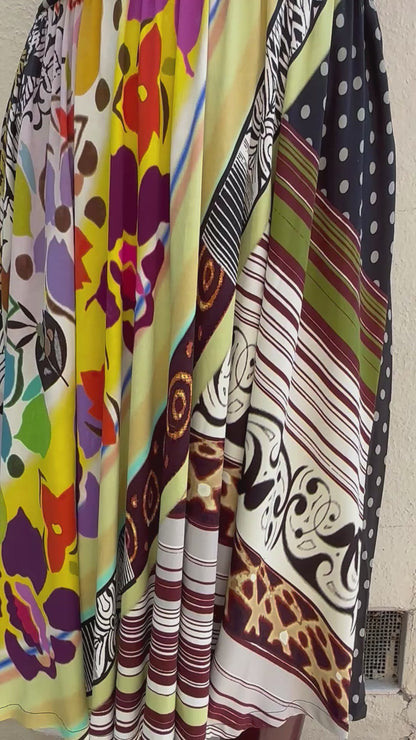 Mix Multi Print Dress