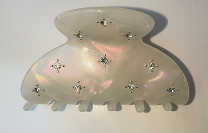 Rhinestone Pearl Jaw Clip